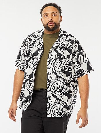 Camicia a maniche corte con motivo