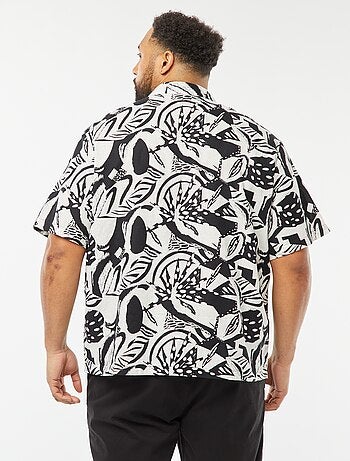 Camicia a maniche corte con motivo