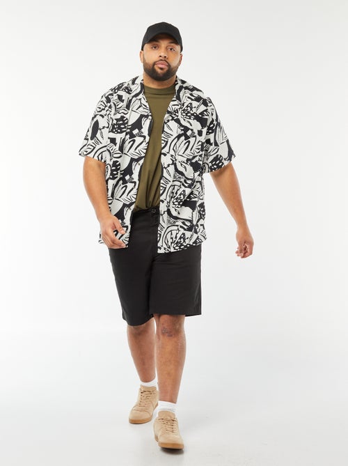 Camicia a maniche corte con motivo - Kiabi