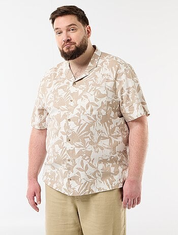 Camicia a maniche corte con motivo