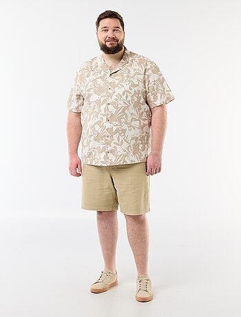 Camicia a maniche corte con motivo