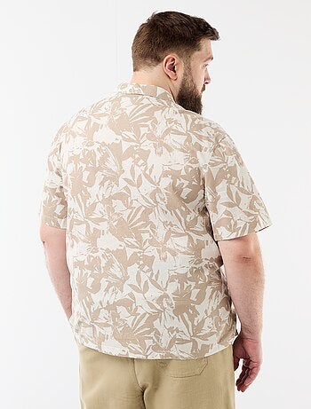 Camicia a maniche corte con motivo