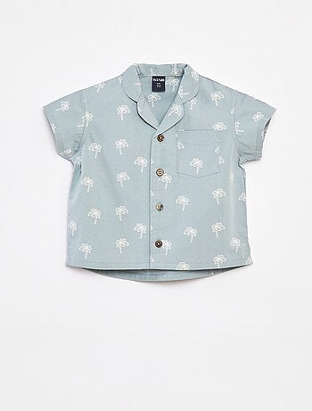 Camicia a maniche corte con motivo