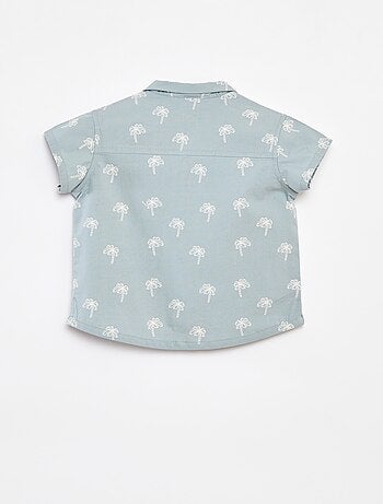 Camicia a maniche corte con motivo