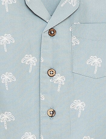 Camicia a maniche corte con motivo