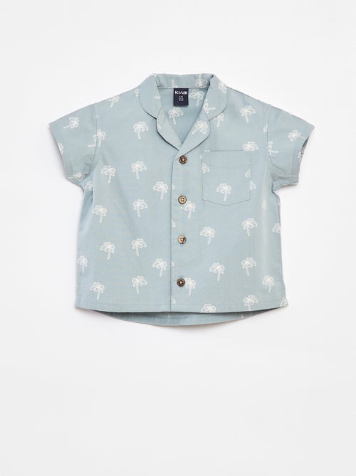 Camicia a maniche corte con motivo - Kiabi