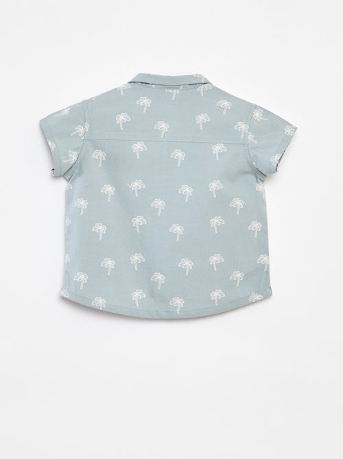 Camicia a maniche corte con motivo - Kiabi