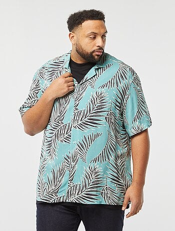 camicia a maniche corte con motivo