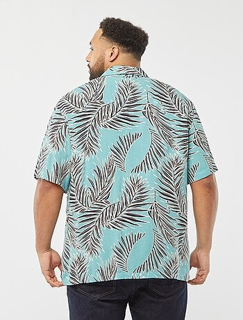 camicia a maniche corte con motivo