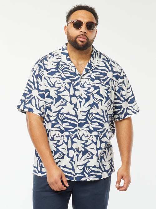 Camicia a maniche corte con motivo - Kiabi