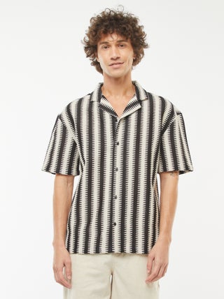 Camicia a maniche corte con motivo fantasia
