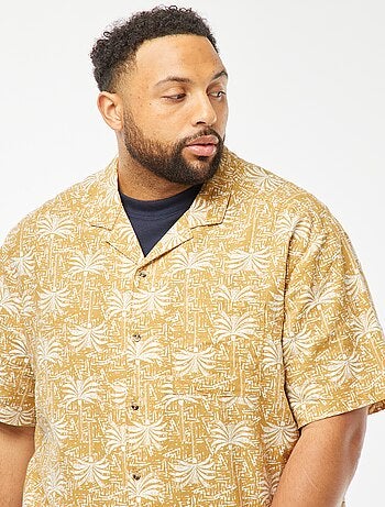 Camicia a maniche corte con motivo