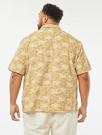 Camicia a maniche corte con motivo