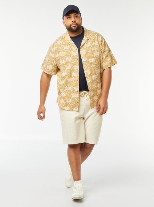 Camicia a maniche corte con motivo - Kiabi