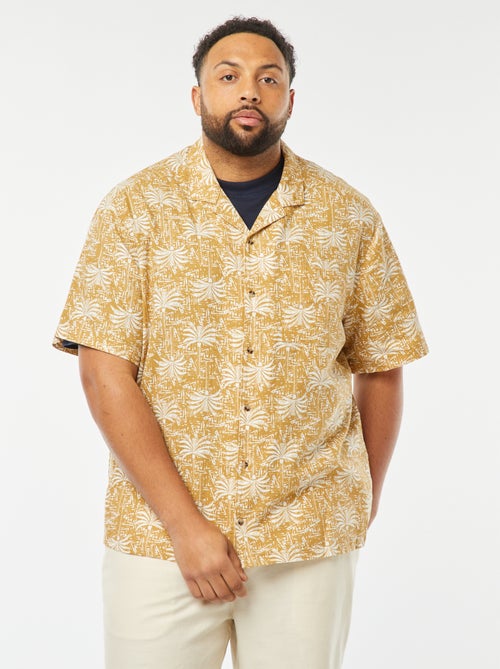 Camicia a maniche corte con motivo - Kiabi