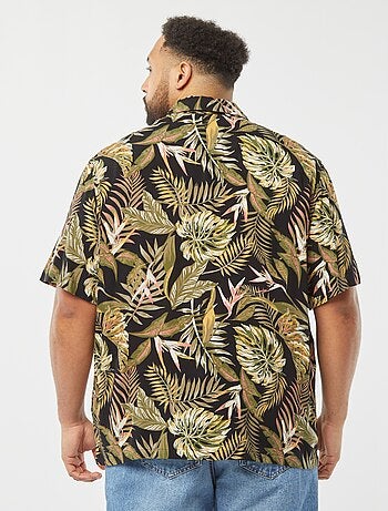 camicia a maniche corte con motivo