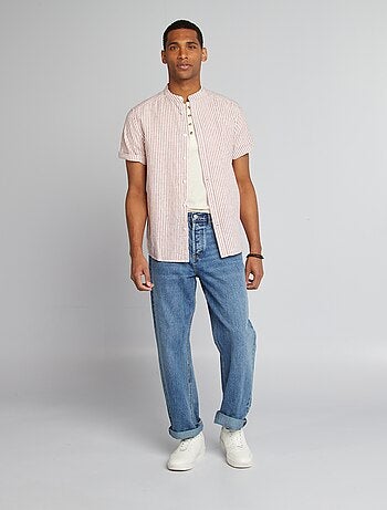 Camicia a maniche corte con motivo
