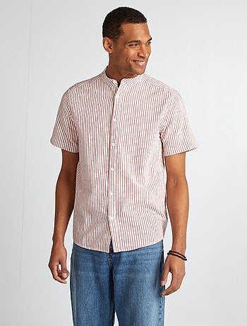 Camicia a maniche corte con motivo