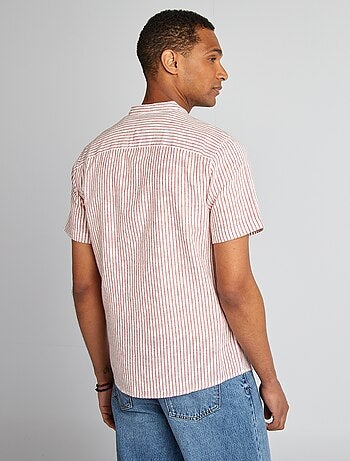 Camicia a maniche corte con motivo