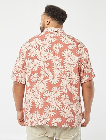 camicia a maniche corte con motivo