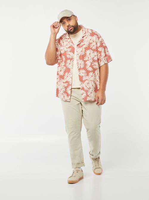 camicia a maniche corte con motivo - Kiabi
