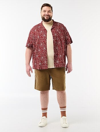 Camicia a maniche corte con motivo