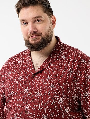 Camicia a maniche corte con motivo