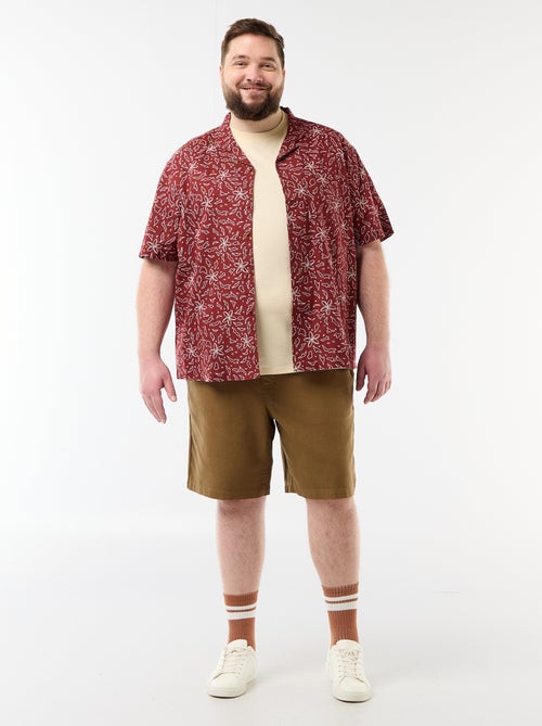 Camicia a maniche corte con motivo - Kiabi