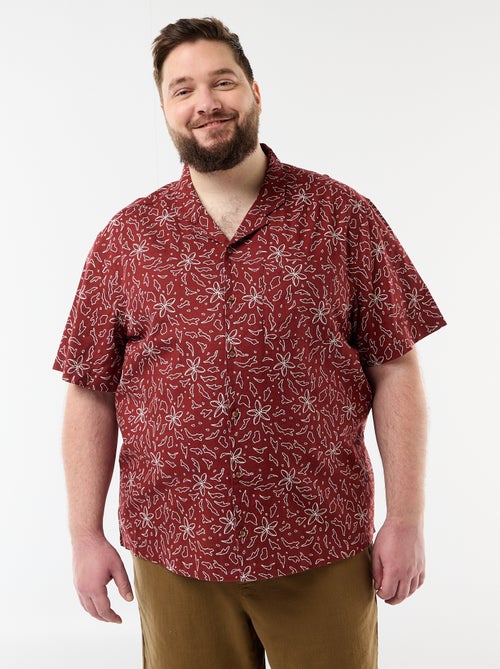 Camicia a maniche corte con motivo - Kiabi