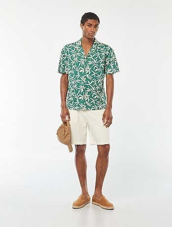 Camicia a maniche corte con motivo