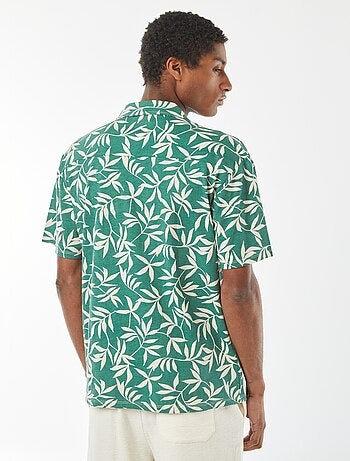 Camicia a maniche corte con motivo