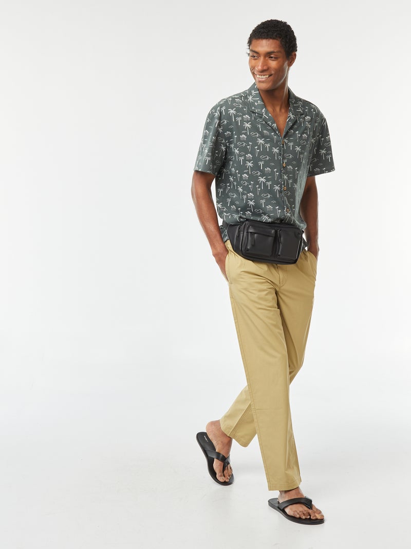 Camicia a maniche corte con motivo VERDE - Kiabi