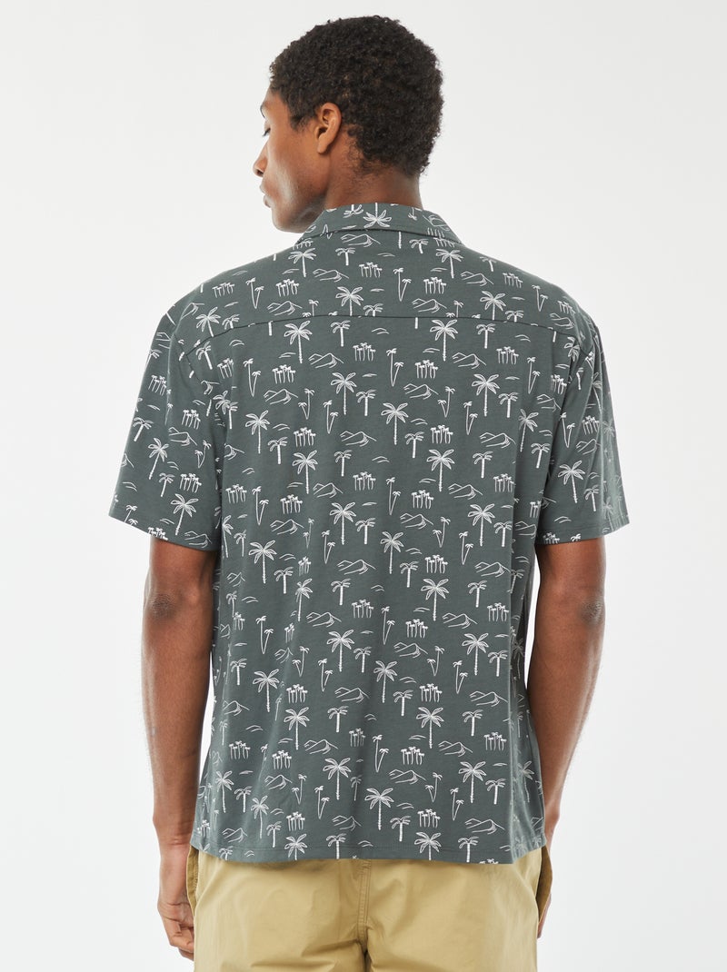 Camicia a maniche corte con motivo VERDE - Kiabi