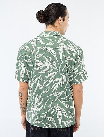Camicia a maniche corte con motivo