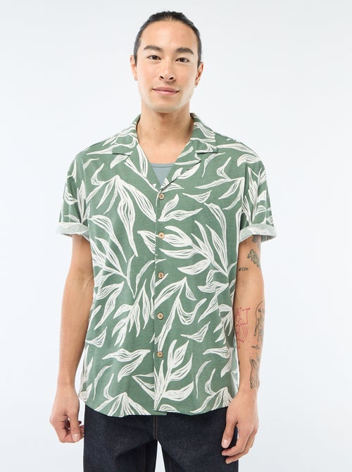 Camicia a maniche corte con motivo - Kiabi