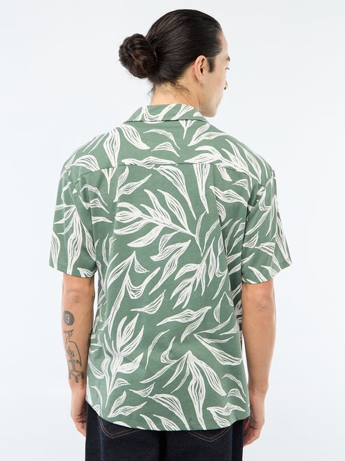 Camicia a maniche corte con motivo - Kiabi