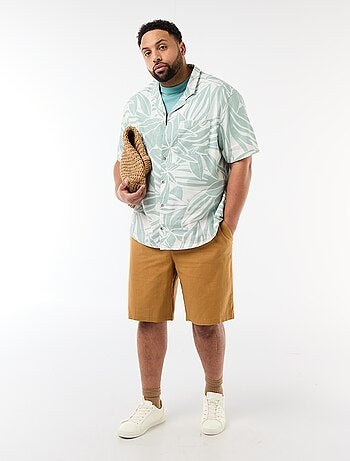 Camicia a maniche corte con motivo