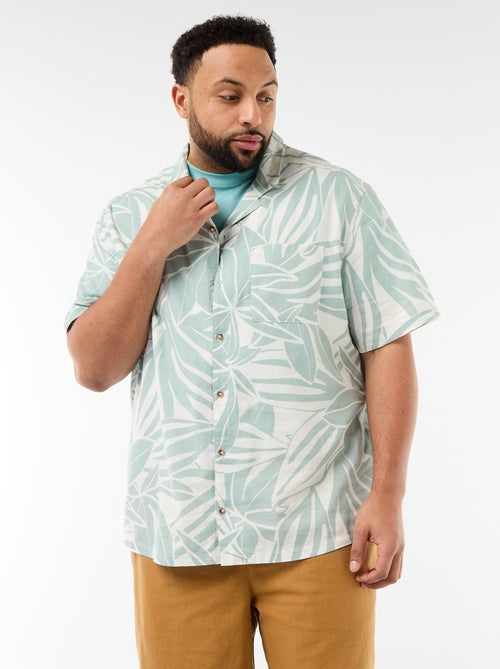 Camicia a maniche corte con motivo - Kiabi