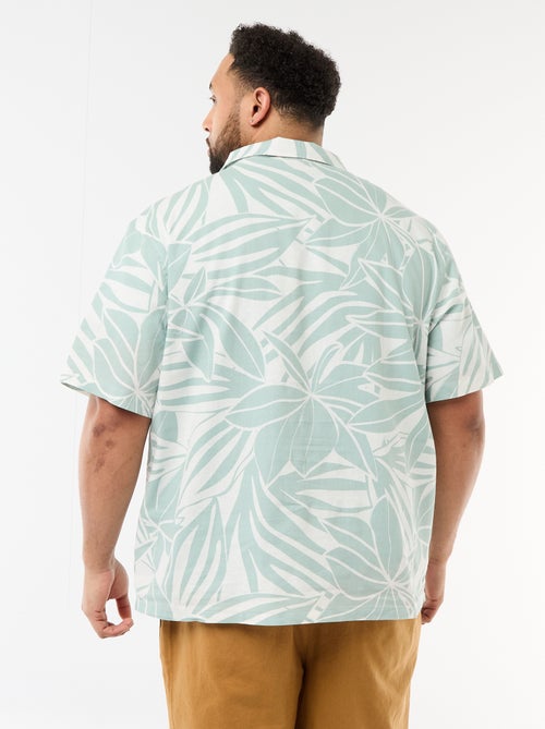 Camicia a maniche corte con motivo - Kiabi