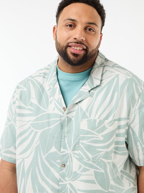 Camicia a maniche corte con motivo - Kiabi