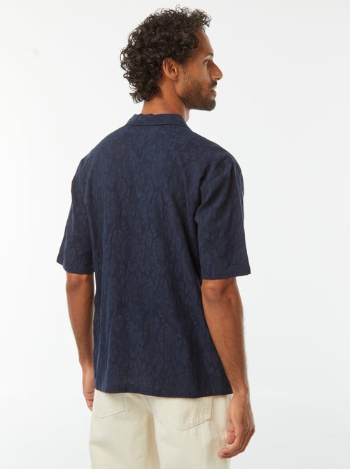 Camicia a maniche corte con ricami - Kiabi
