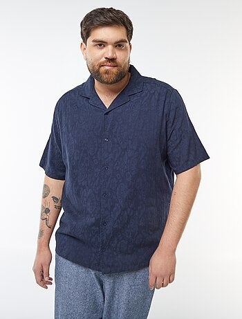Camicia a maniche corte con ricami