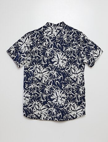 Camicia a maniche corte con stampa fantasia 'Produkt'