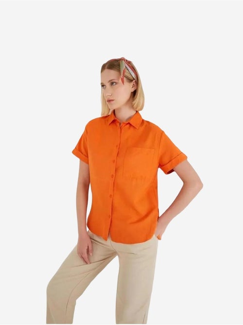 Camicia a maniche corte con tasche mixray - Kiabi