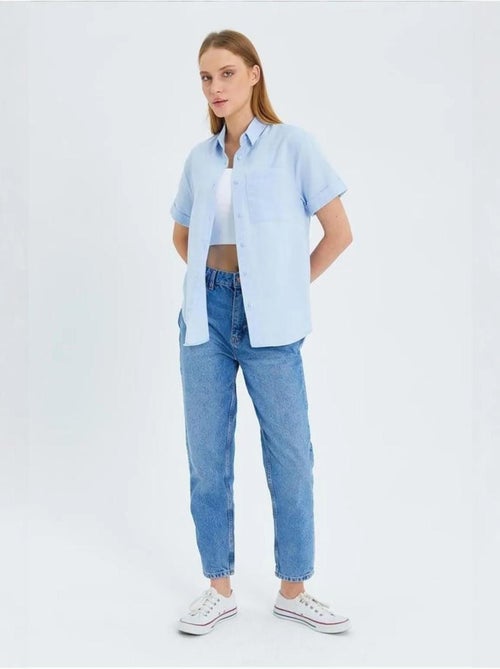 Camicia a maniche corte con tasche mixray - Kiabi