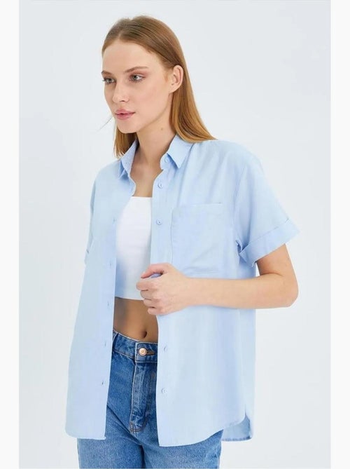 Camicia a maniche corte con tasche mixray - Kiabi