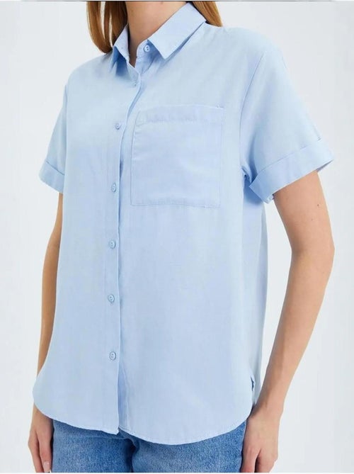 Camicia a maniche corte con tasche mixray - Kiabi