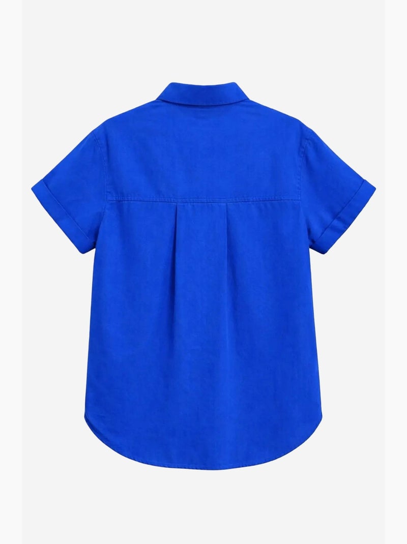 Camicia a maniche corte con tasche mixray Blu cobalto - Kiabi