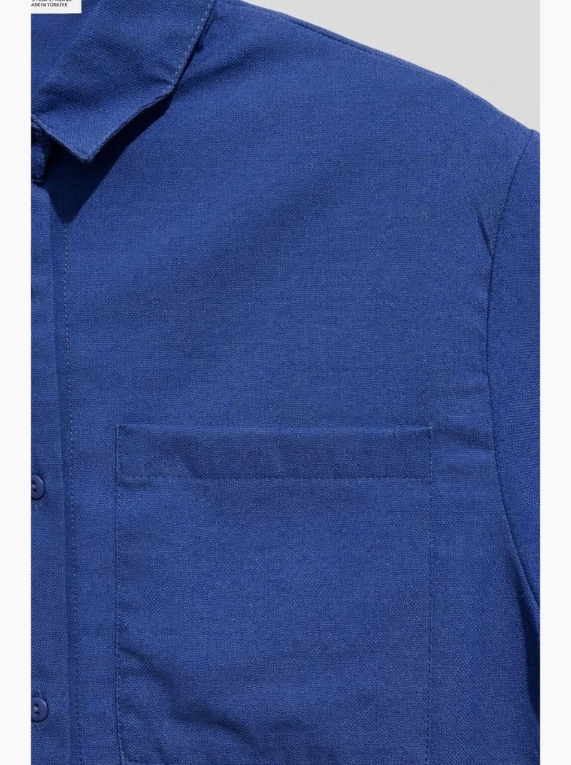 Camicia a maniche corte con tasche mixray Blu elettrico - Kiabi