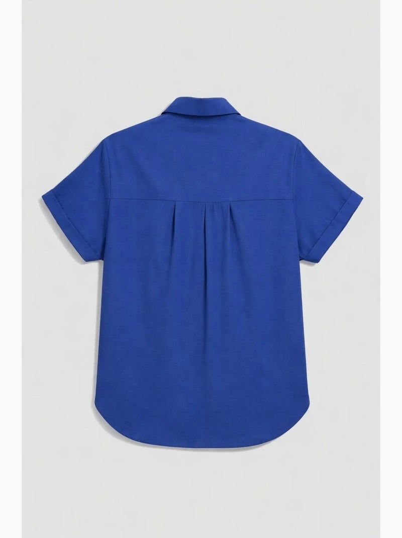 Camicia a maniche corte con tasche mixray Blu elettrico - Kiabi